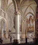 Vervloet Francois Interieur de la cathedrale Saint-Rombaut a Malines oil painting